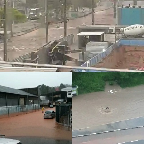 Chuva forte alaga pontos em todas as regiões da cidade Barueri na Rede